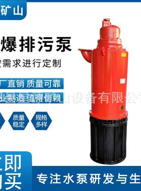 厂家直供矿用防爆潜水排沙电泵BQS型隔爆三相电压380V660V潜污泵