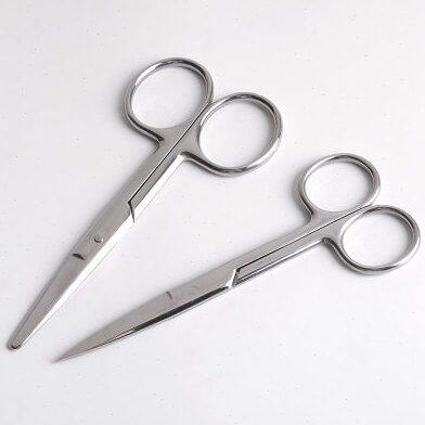 尖直工具剪刀科弯头剪刀纱布剪刀管理皮肤剪刀拆眼不锈钢线美容院