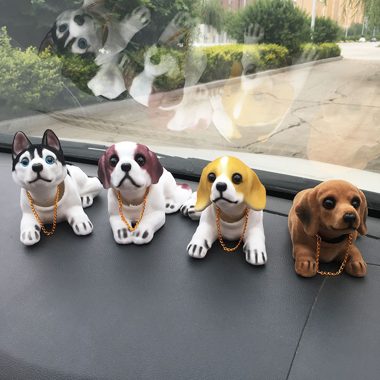 汽车创意摆件摇头k狗点头狗卡通公仔车载可爱摆饰女生车内装饰品