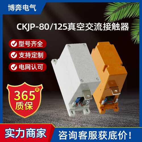CKJP-80/125/250/400真空交流接触器单级户内路灯专用控制器1140V
