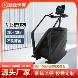 定制大型商用健身器材登山机有氧运动器械楼梯机健身房爬楼机