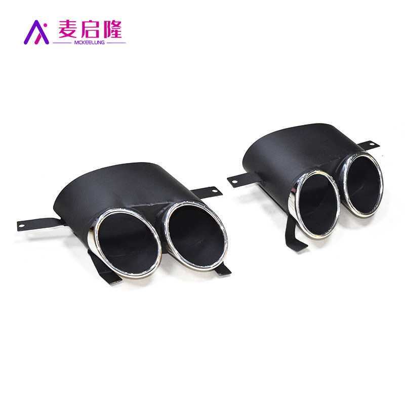 适用于19款奥迪A4L改装运动款四出不锈钢尾喉排气筒免切免焊款式
