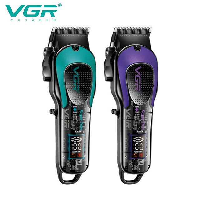 VGR692跨境新款电动理发器USB充电式数显男士推剪发廊专业理发剪