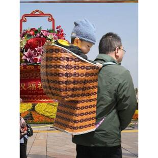 竹编背小孩背篓贵州手工背娃儿背幼儿背宝宝背篼背篓背小孩婴儿跨