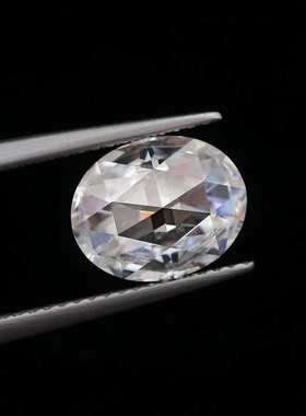 梧州厂家 直销DEF/VVS 可 旦形切割圆形尖底白色裸石合成宝石