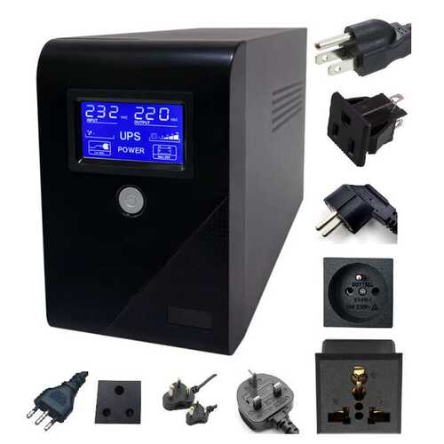 ups不间断电源650VA360W110v220v750VA电脑监控断电保护外贸定制