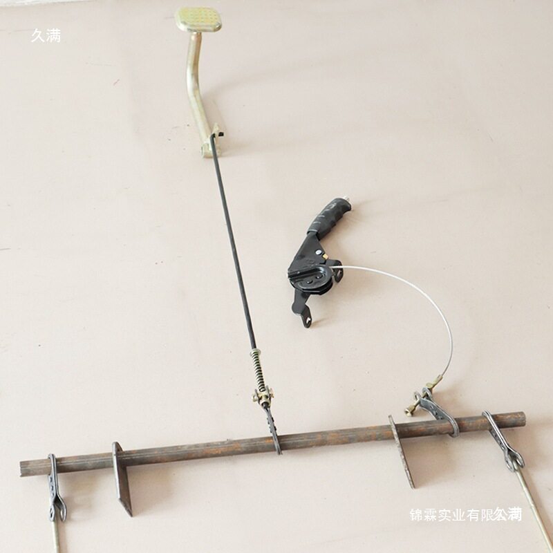 电动三轮车刹车拉杆快递车脚刹踏板连接轴手刹改装刹车套件总成