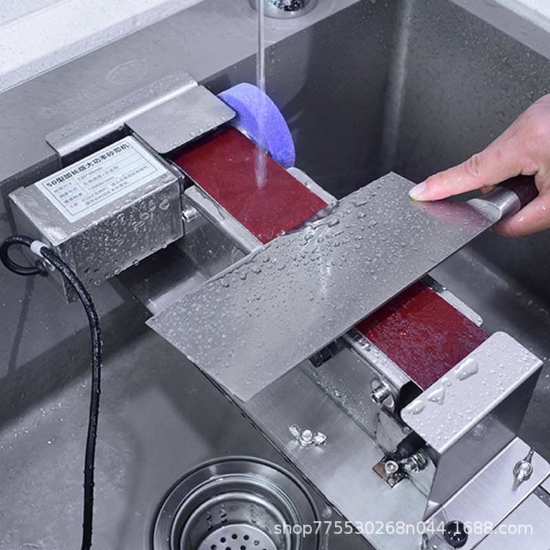 新款水槽不锈钢防水磨刀机全自动水磨电动水冷磨刀器商用磨刀神器