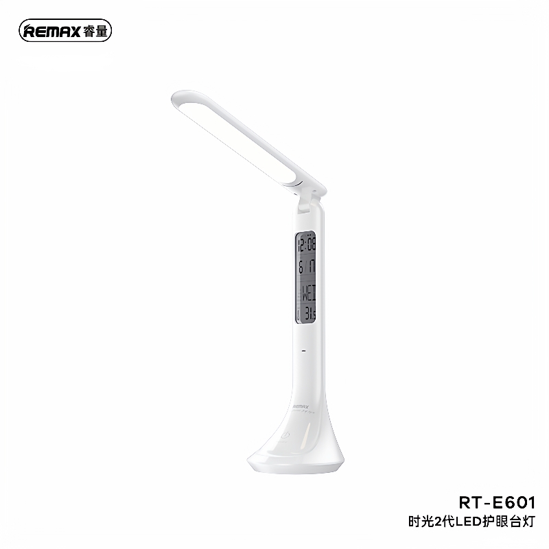 REMAX时光2代万年历温度显示LED护眼灯台灯礼品柔光阅读灯RT-E601