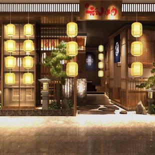 入宅灯笼神庙祠堂迎灯灯笼串串新中式饭店新古典茶楼餐饮竹灯