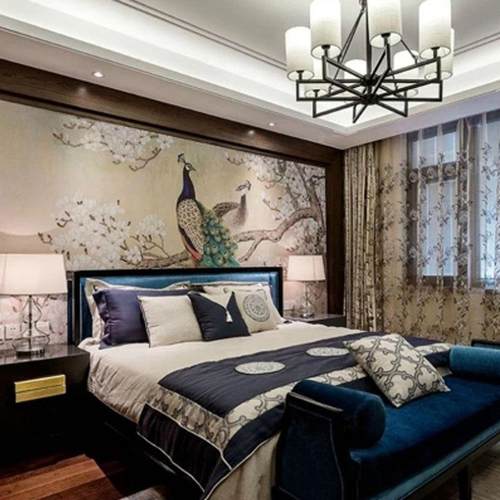 新中式实木床1.8米古典禅意艺术双人床卧室家具工厂白蜡木