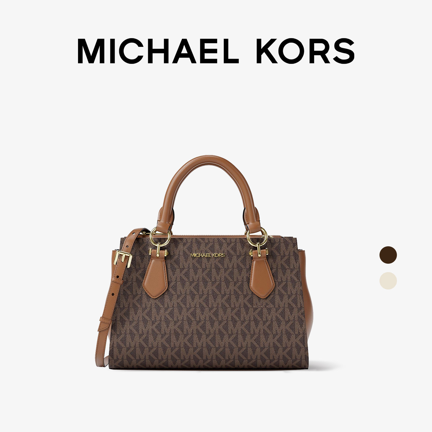 【新年礼物】Michael Kors正品女士斜挎中号老花托特手提单肩包,箱包皮具/热销女包/男包,通用款女包,淘宝优惠券,粉丝福利购,淘宝优惠卷