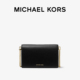 Michael 新年礼物 Kors女士中号包包皮革翻盖斜挎单肩包