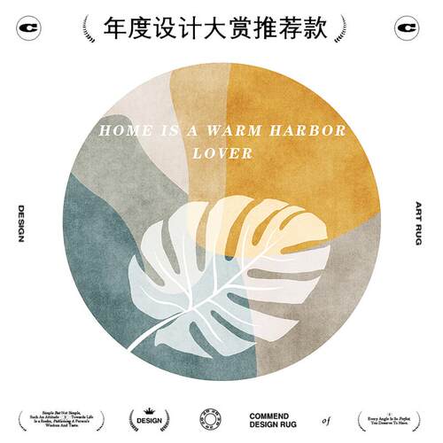 圆形地毯垫客厅202o6新款椅子地垫转椅电脑椅餐桌垫子书房钢琴脚