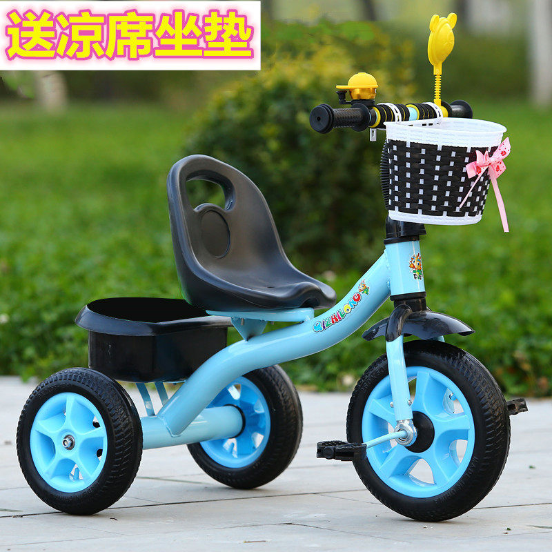 宝宝脚踏三轮车小孩自行车大号w轻便1--5岁单车婴儿童手推车可坐