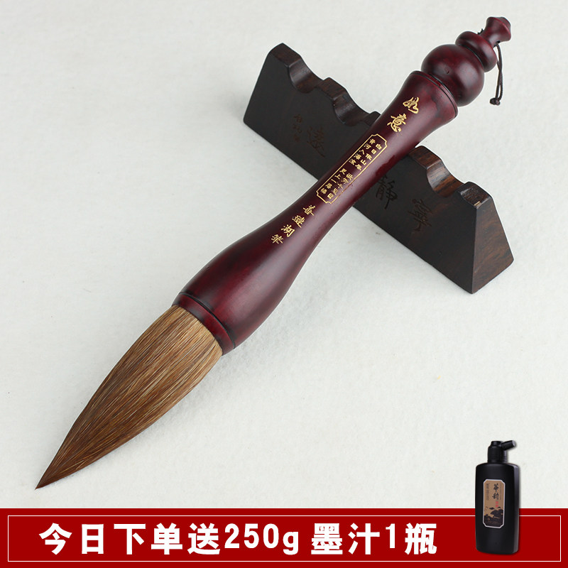 包邮大号大字抓j笔斗笔题榜湖笔 狼毫毛笔提斗福字写对联专用毛笔