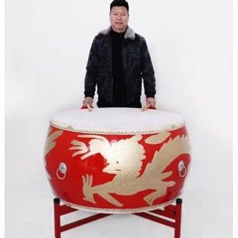 寸威战鼓鼓鼓寸国红鼓堂18大x出童牛中皮锣鼓鼓鼓儿风24龙人鼓成