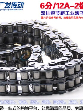 6分双排链条 12A-2 节距19z.05 mm 1.5米长 短节距滚子链条
