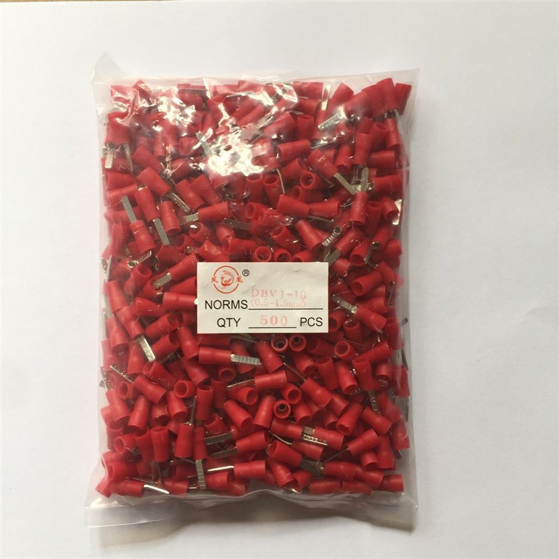 凤凰 扁针型预f绝缘端头 DBV 1.25-10 冷压针形端子鸭舌端子 500