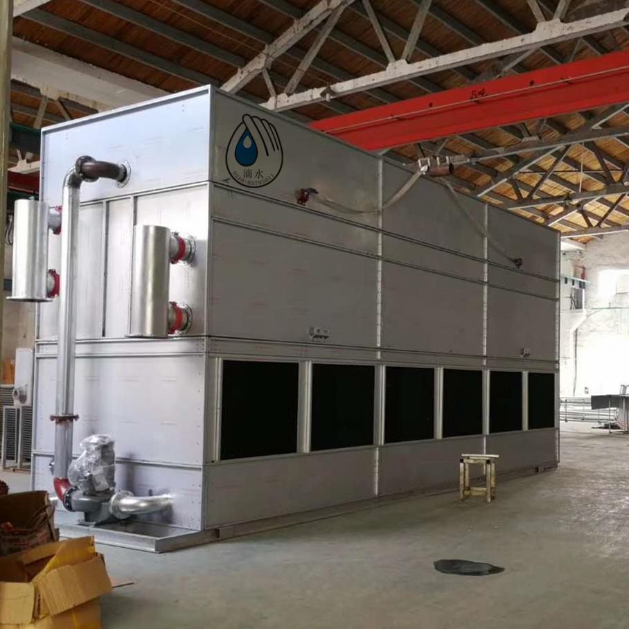 混流闭式冷却塔湿式静音不锈钢冷却塔方形封闭式低噪音工业设备