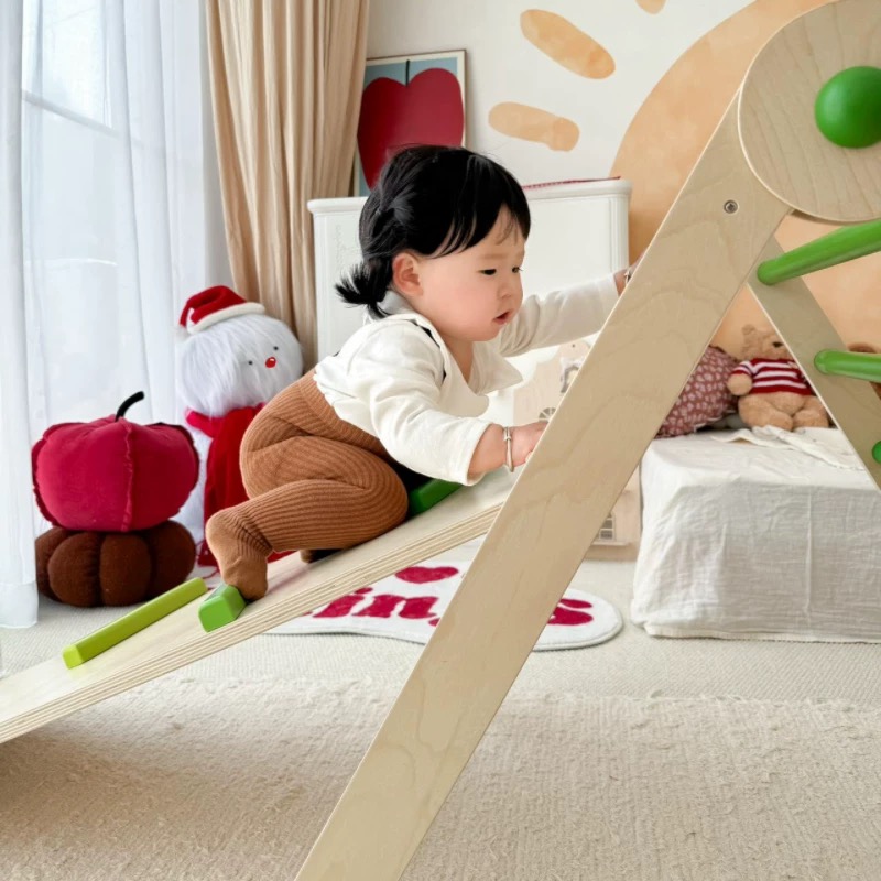 PEATOYS·攀爬架免拼实木双面