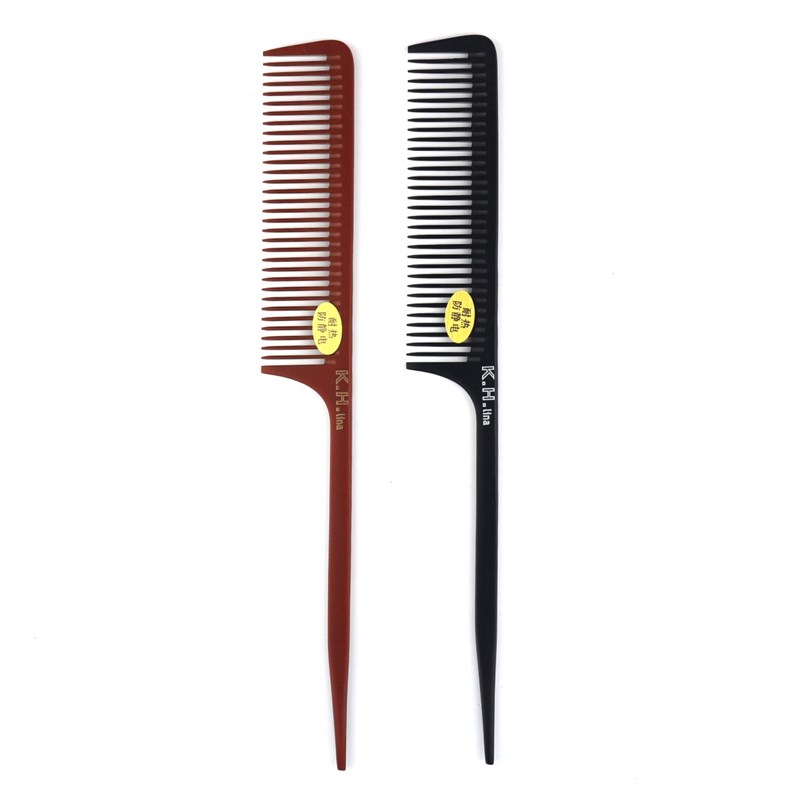 速发防静电木梳j晚妆梳钢针分针梳尖尾梳打毛梳盘发扎发梳美发梳