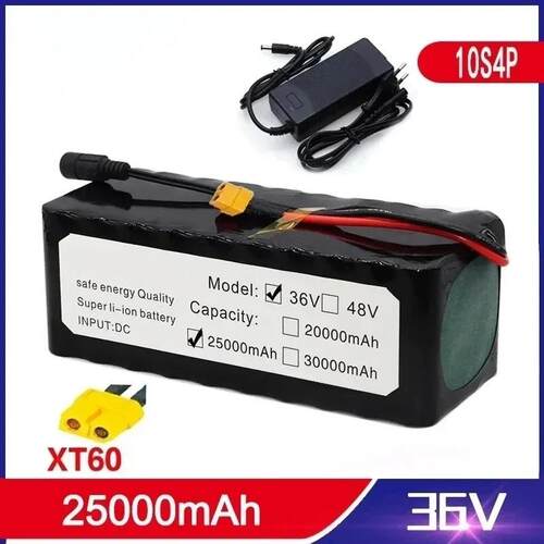 18650锂离子36V 25000mAh 电动自行车滑板车电池组跨境