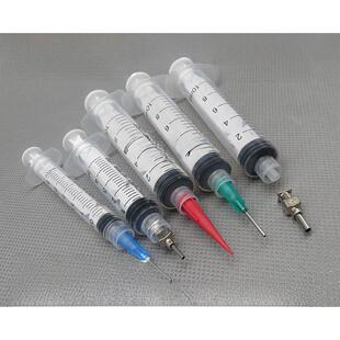 10个价工业手推式螺旋点胶针筒注墨抽墨加油实验注射器针管平针头