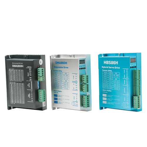 雕刻机数显混合伺服驱动器DMA860H/HBS86H高转速86步进马达驱动器