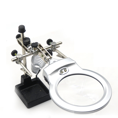 MG16129-A 台式 手持式两用式放大镜带光源辅助夹焊接台