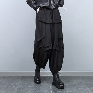 灯笼裤 2024年春秋新品 九分哈伦裤 休闲裤 西瓜裤 宽松版 靴裤 潮 女大码