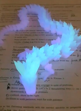 3D打印中国渐变水晶龙神龙工艺品摆件礼物网红创意手办汽车装饰品