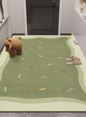 绿色入户门口地垫进门脚垫门垫防滑垫子薄款家用可裁剪2024新款