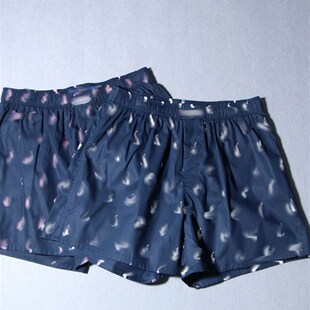 印花纯棉舒适平角裤 居家裤 四角内裤 沙滩裤 睡短裤 男阿罗裤