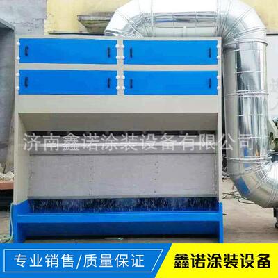 鑫诺烤漆房无泵水幕喷漆房无泵水帘喷漆台水幕