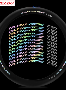 公路车轮组装饰贴R9270-DA C60轮组贴N纸自行车碳钎维车圈刀圈贴