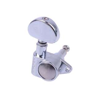 民谣吉他桃圆形弦钮全封闭电吉他琴弦钮扭弦准旋钮上弦器直角银色