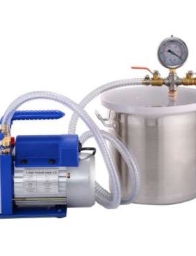 1 stage 220V 1/3HP vacuum pump RS-2 with 3gal vacuum chamber