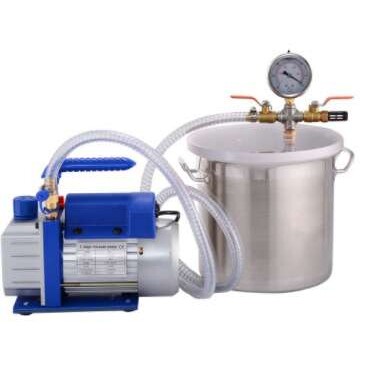 1 stage 220V 1/3HP vacuum pump RS-2 with 3gal vacuum chamber