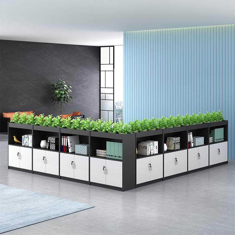 办公室文件柜矮柜储物柜档案柜资料柜桌边柜子办公区隔断柜花巢柜