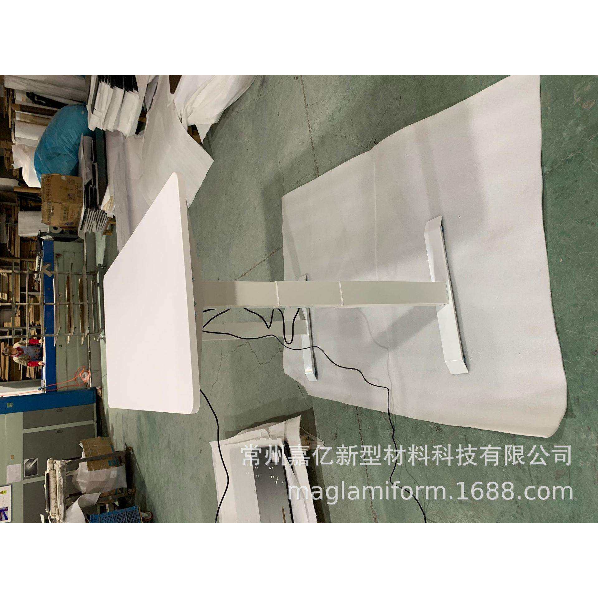 常州现代时尚自由调节高度坐站用矩形电脑学习桌电动升降办公书桌