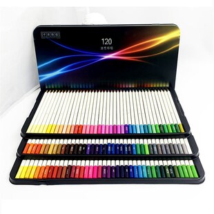千寻物语120色初学者绘画成人画画专业U白杆油性彩铅笔