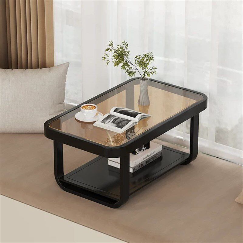 欧式玻璃飘窗台小桌子茶几榻榻米方角几卧室坐地矮桌X简约现代炕