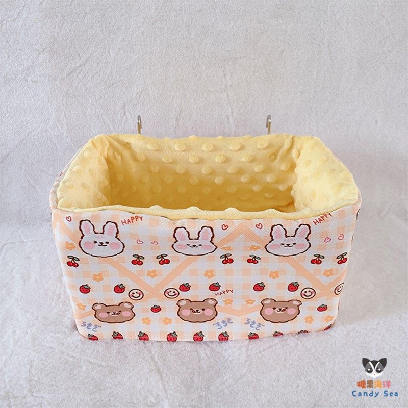 【304不锈钢长方挂篮窝】蜜袋鼯夏季窝便捷稳固易拆卸豆豆绒内衬,宠物/宠物食品及用品,窝,淘宝优惠券,粉丝福利购,淘宝优惠卷