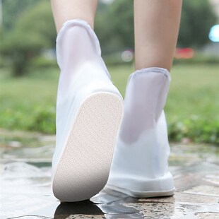 拉链雨鞋防水套女外穿防滑耐磨雨靴套成人透明儿童水鞋下雨鞋子套