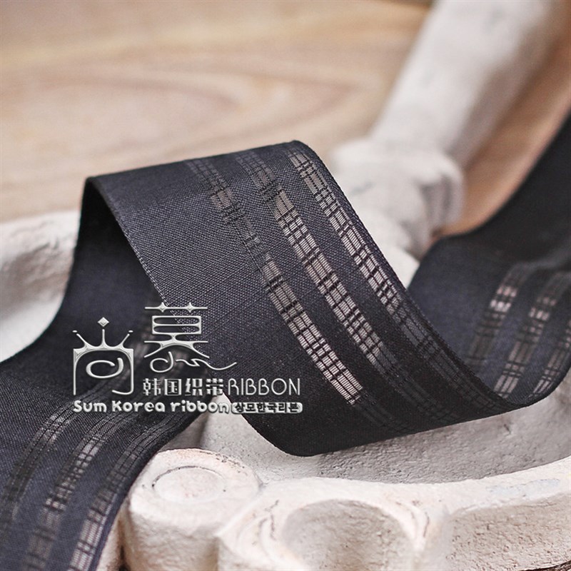 织带镂空条纹色丁棉带发饰diy材料包装服装婚庆纯色跳线丝带