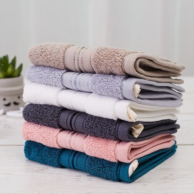 方巾洗脸家用小毛巾柔软吸水四方形挂式全棉不易掉毛加大面巾