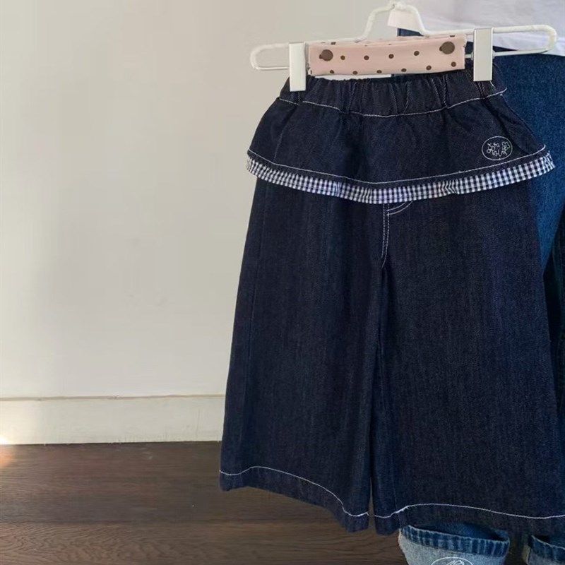 小屁股童装女童宝宝儿童秋装新款韩系格子屁帘直筒裤牛仔裤长裤子,童装/婴儿装/亲子装,儿童牛仔裤,淘宝优惠券,粉丝福利购,淘宝优惠卷