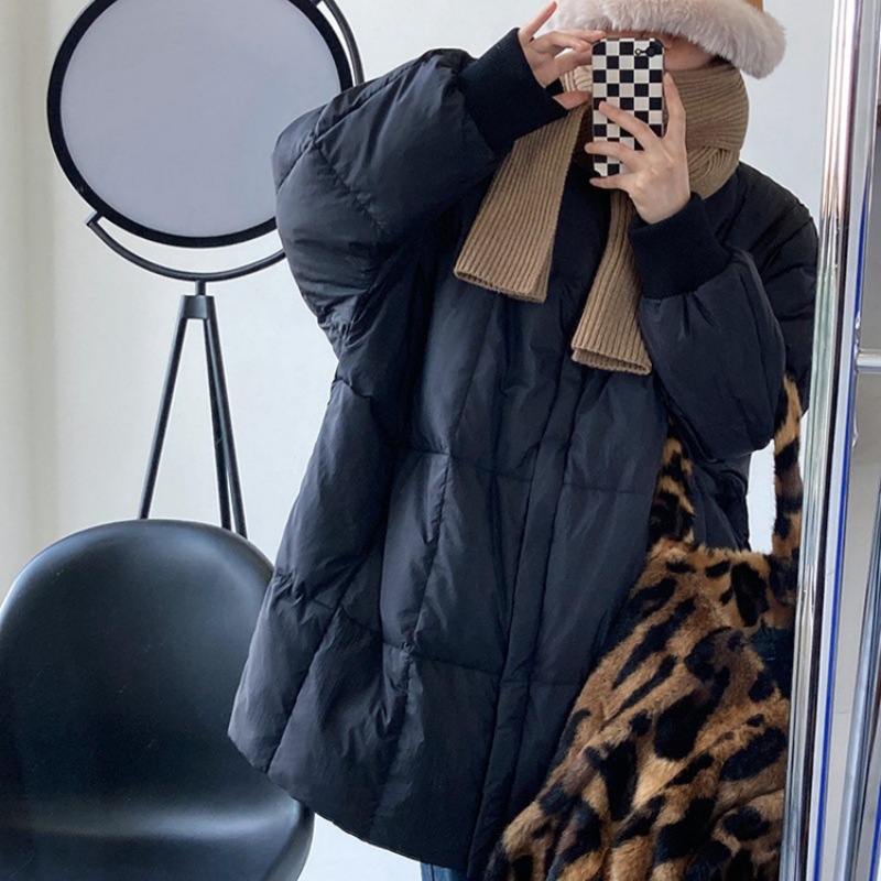 2025年大码棉衣女冬季中长款韩版宽松棉袄加厚大被子休闲过膝外套