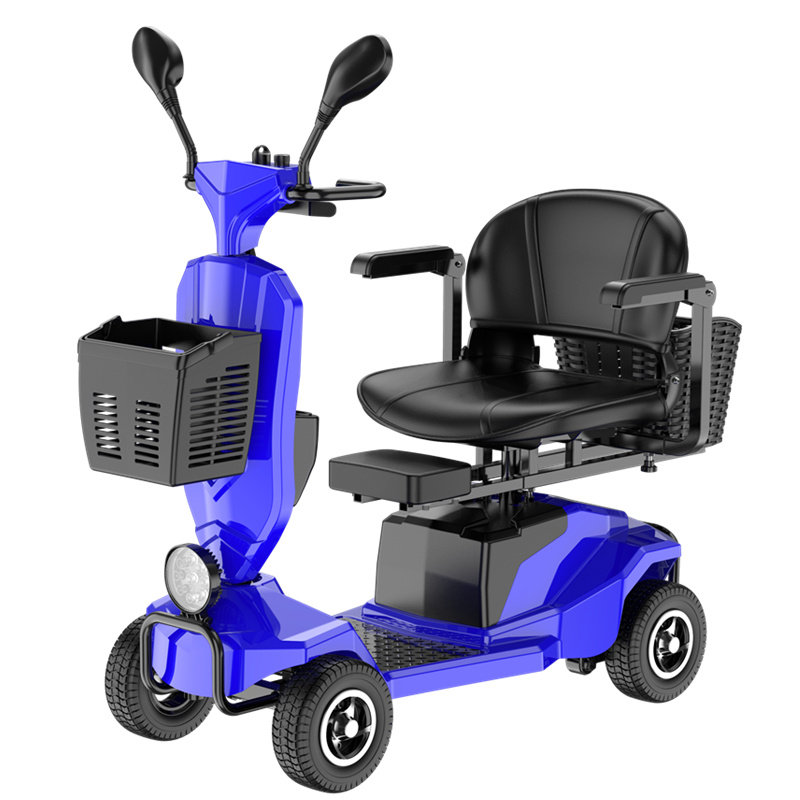 老年人代步车可进电梯折叠接买菜小型把式迷你低速双人四轮电动车